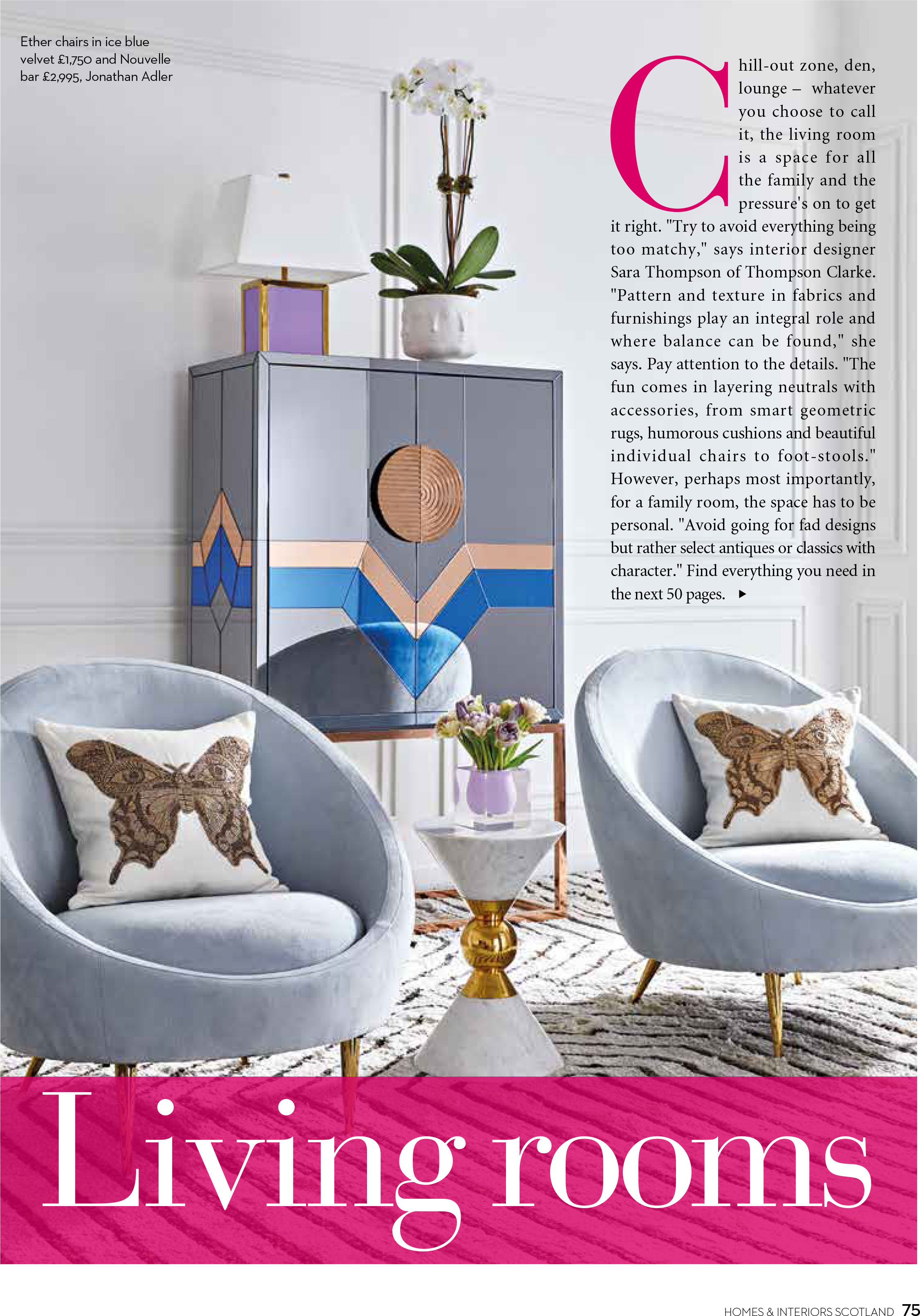scotland s homes and interiors september october 2017 thompson