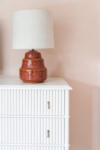Ceramic, glazed lamp