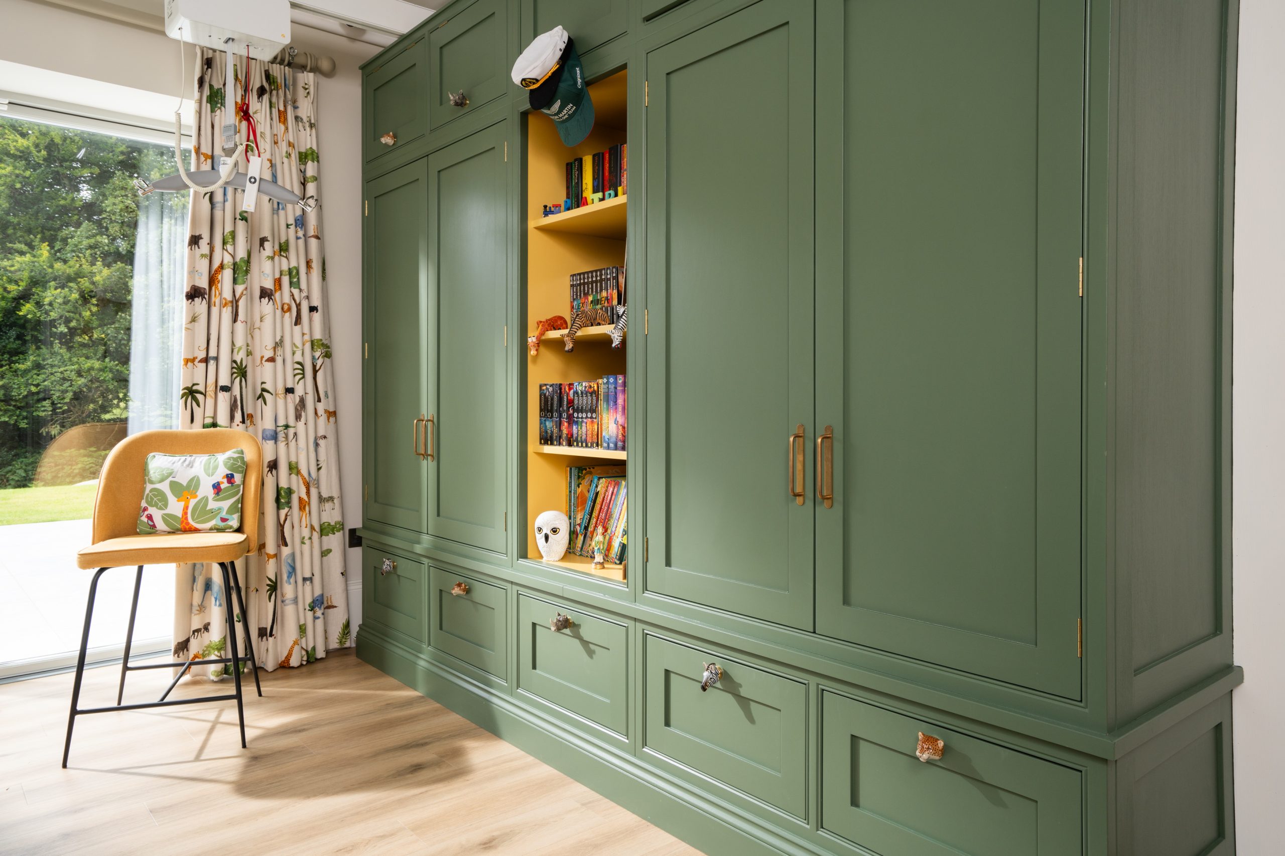 Adapted Bedroom Build in Wardrobes Green